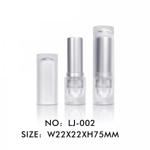 Best Selling Cylinder Frosted Clear Lipstick Container Makeup Packaging