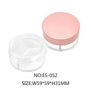 Wholesale Price AS 3 Colors Empty Loose Powder Case Finishing Powder Packaging Container