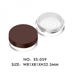 Hot Matte Black Empty Clear Loose Powder Case Makeup Packaging