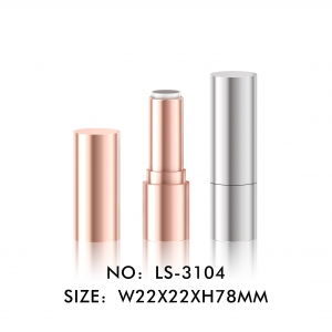 Classical Cylinder Metallized Golden Lipstick Packaging Tubes