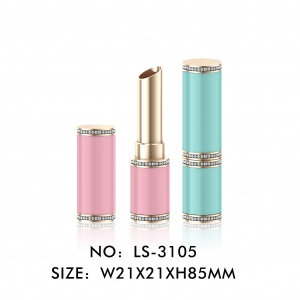 New Style Round Bling Bling Diamond Lipstick Makeup Container