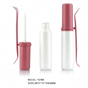 New Arrival Custom Cosmetic Round Gel Container Eyeliner Case with Adjusting Fork