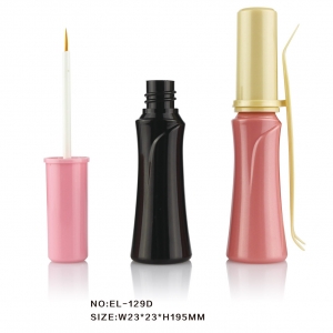 In Stock Empty Plastic Gel Bottle with Adjusting Fork Eyeliner Makeup Packaging Container