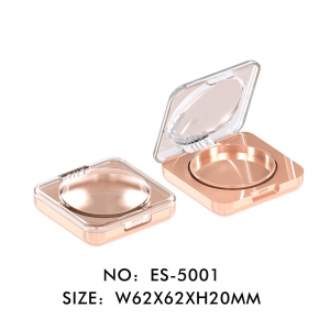 New Design Clear Top Rotation Single Color Eyeshadow Case Blusher Case Packaging