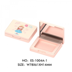 Hot Seller Reverse 3D Printing Pattern Cute Pink Blush Case Single Color Eyeshadow Makeup Case