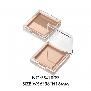High Quality Square Clear Lid Simple Custom Eye Shadow Case Packaging