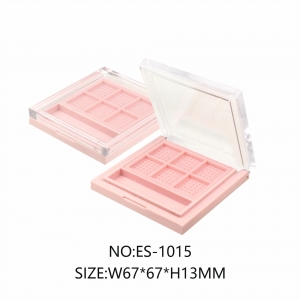 Square AS Material Clear Empty Eyeshadow Palettes Case 6 Colors Transparent Eye Shadow Case Packaging