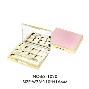 High Quality Luxury 8 Colors Eye Shadow Casing With Sunken Top Cap