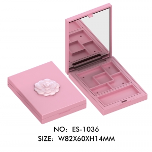 New Arrival Morandi Color 6 Colors Flower Cap Beautiful Eye Shadow Case for Cosmetic Packaging