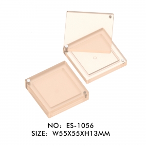 New Arrival Empty Square Transparent 1 Color Blusher Packaging Eye Shadow Container