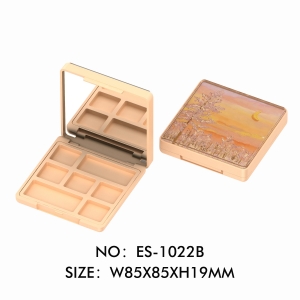 New Style Morandi Color Custom Pattern Square 7 Colors DIY Eye Shadow Palette Packaging