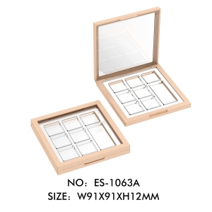 Wholesale Price Square Clear 8 Wells Eyeshadow Palette Case Packaging Container