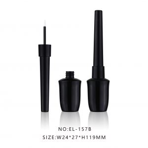In Stock Matte Black Empty Eyeliner Container Plastic Cosmetic Tube