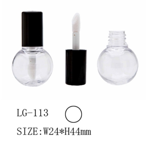 Wholesale Price Bulb Shape Empty Liquid Lip Gloss Tube Case For Custom Cosmetic Packaging