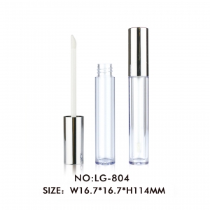 Hot Sale Custom Round Plastic Empty Clear 3ml Lipgloss Container Packaging