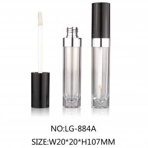 High Quality Round Elegant Glossy Lip Gloss Container for Cosmetics