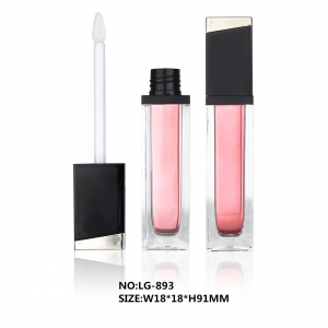 New Arrival Custom Cosmetic Packaging Square Lip Gloss Container Lip Gloss Case