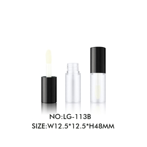 Wholesale Round Empty Transparent Lip Gloss Tube Cosmetic Packaging Containers