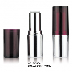 Eco-friendly Cylinder Shape Empty Top Clear Lipstick Tube Container