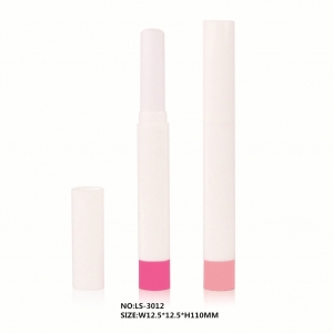  Private Label White Round Lipstick Pen Makeup Container Cosmetic Packaging