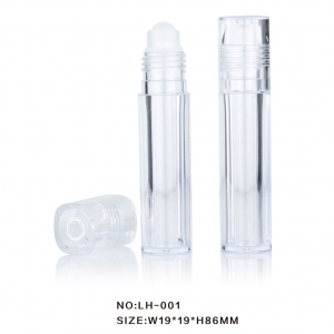 Hot Selling Empty Plastic Lip Oil Roller Bottles with Plastic Ball for Cosmetic Packaging