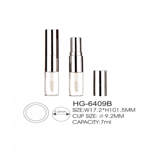 Plastic luxury empty clear lipgloss tube containers
