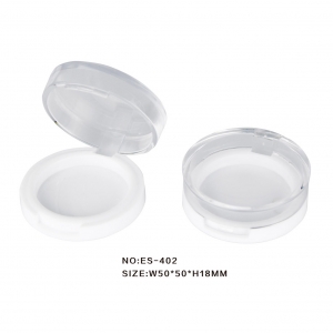 Small Round Wholesale Custom Empty Single Color Clear Eye Shadow Case Blush Case Packaging