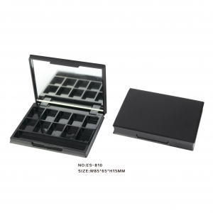 Wholesale Matte Square 10 Colors Palette Empty Eyeshadow Case Cosmetic Packaging For Makeup