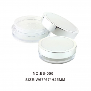 Cosmetic Makeup Plastic Empty Loose Powder Compact Case 