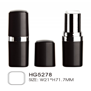High Quality 5ml Cosmetic Plastic Lipstick Tube Lip Gloss Tube Double Layer Square Lipstick Packaging