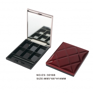 New Design Chocolate Shaped 6 Grids Custom Logo Eye Shadow Palette Packaging