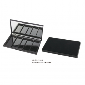 Best Price 5 Color Eye Shadow Case with Mirror Empty Eyeshadow Palette Packaging with Custom Logo