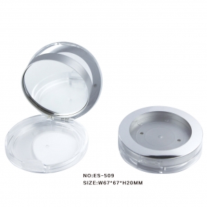 High Quality Blusher Case Plastic Compact Case Empty Compressed Powder Case