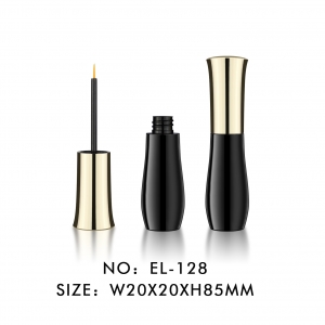 High Quality Plastic Material Eyeliner Bottle Eyelash Growth Packaging Makeup Tube with Fiber Brush
