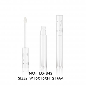 High End Frosted Clear Simple Round Lip Gloss Tube Cosmetic Tubes for Liquid Lipstick Lipgloss Packaging