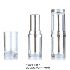 Hot Sale Round Clear Top Gold Lipstick Tube Packaging