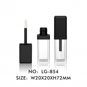 New Arrival Custom Cosmetic Square Lip Gloss Container OEM Lip Gloss Makeup Packaging