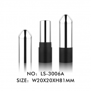 Fashion Hot Selling Round Bullet Shaped Elegant Metallized Lipstick Case For Cosmetic Packaging