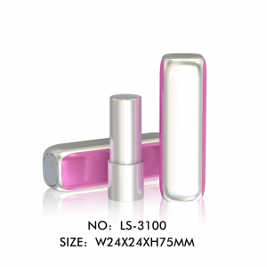 Popular Custom Iridescent Square Pressed Type Empty Lipstick Packaging Container