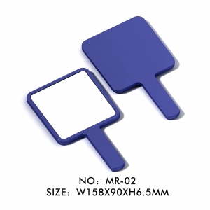 Customized Logo ABS Plastic Small Compact Handheld Square Custom Cosmetic Hand Mirrors for Women 