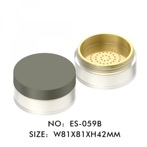 Classical Custom Round Empty Fancy Loose Powder Case For Cosmetic Packaging