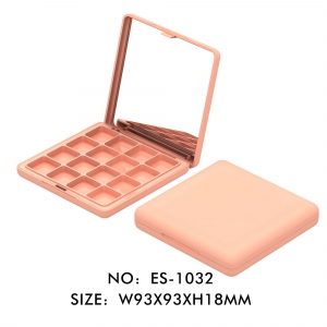 Wholesale Elegant Square 16 Colors Empty Eye Shadow Palette Packaging for Makeup