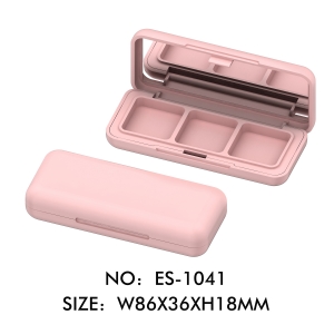 New Arrival Cute 3 Colors Blush Case Private Label 3 Wells Concealer Packaging Case