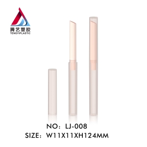 New Design Cylinder Thin Lipstick Pen Tubes Plastic Colorful Lip Liner Pen Cosmetic Packaging