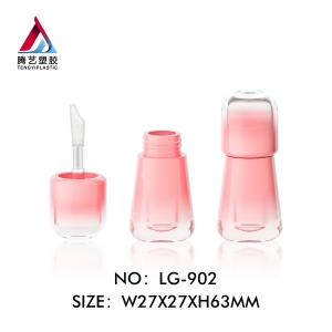New conical lip gloss tube cosmetic packaging