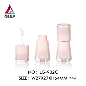 Conical lip gloss tube packaging cosmetic packaging
