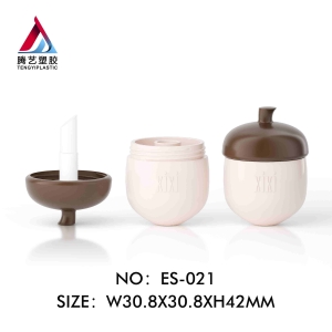 Nut-shaped lip mud packaging