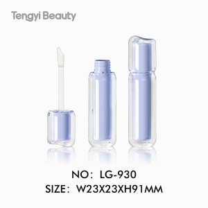Cylindrical double-layer bottle lip gloss tube cosmetic packaging