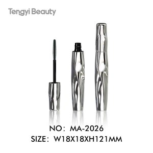 Special-shaped wave-pattern mascara tube packaging