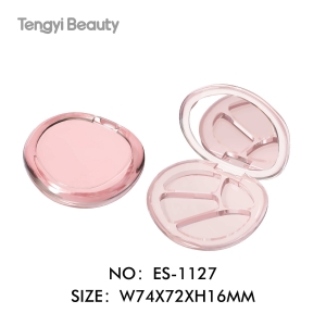 4-color irregular-shaped eyeshadow palette packaging
